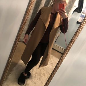 White black market vest coat